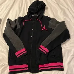Jordan button up hoodie sales